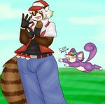  &lt;3 2015 ambiguous_gender blue_eyes blue_hair braces brown_fur brown_tail bulge clothed clothing dani_taylor fangs fingerless_gloves fur gloves gold_hair green_hair hair hat heterochromia huge_tail intersex mammal meme multicolored_hair nintendo nude open_mouth orange_hair pink_hair pok&eacute;ball pok&eacute;mon purple_fur purple_hair purple_tail rainbow_hair rat rattata red_(pok&eacute;mon) red_eyes red_hair red_panda rodent silver_hair text tiānzhēn_xiānhuā video_games whiskers white_fur xskullstomperx 