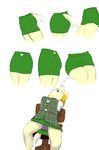  animal_crossing butt canine clothing dog female isabelle isabelle_(animal_crossing) kamperkiller_(artist) mammal multiple_poses nintendo panties practice skirt spreading underwear upskirt video_games 