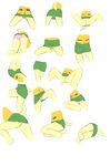  animal_crossing anus butt canine clothing dog female isabelle isabelle_(animal_crossing) kamperkiller_(artist) mammal multiple_poses nintendo panties practice pussy skirt spreading underwear upskirt video_games 