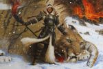  armor fangs female fur human magic_the_gathering mammal sabertooth size_difference warrior weapon winona_nelson 