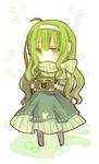  apple_inc. aruya_(flosrota) bad_id bad_pixiv_id green_eyes green_hair headphones long_hair midori-nanoko minigirl personification solo 