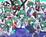  &gt;:) :&lt; :q akatoro_(nightlord) alternate_costume animal_ears ascot bat_wings bespectacled blush_stickers book bunny_ears cosplay enmaided fang glasses green_hair hakurei_reimu hakurei_reimu_(cosplay) hat head_wings izayoi_sakuya izayoi_sakuya_(cosplay) kazami_yuuka kazami_yuuka_(cosplay) kirisame_marisa kirisame_marisa_(cosplay) knife koakuma koakuma_(cosplay) kochiya_sanae konpaku_youmu konpaku_youmu_(cosplay) maid moriya_suwako moriya_suwako_(cosplay) multiple_persona patchouli_knowledge patchouli_knowledge_(cosplay) plaid plaid_skirt plaid_vest reisen_udongein_inaba reisen_udongein_inaba_(cosplay) remilia_scarlet remilia_scarlet_(cosplay) shaded_face skirt skirt_set smile sword tongue tongue_out touhou v-shaped_eyebrows vest weapon wings witch_hat yakumo_yukari yakumo_yukari_(cosplay) yasaka_kanako yasaka_kanako_(cosplay) yellow_eyes 
