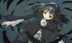  afro_(artist) bad_id bad_pixiv_id dress feathers hairband long_hair red_eyes rozen_maiden silver_hair solo suigintou 
