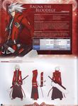  artist_request black_hakama black_pants blazblue blazblue:_calamity_trigger blazblue_insignia character_name english hakama highres japanese_clothes male_focus official_art pants ragna_the_bloodedge scan special_moves stats sword weapon white_hair 
