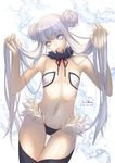  bad_id bad_pixiv_id blue_eyes dated flat_chest highres hips lips long_hair nana_mikoto navel original signature silver_hair solo thigh_gap twintails very_long_hair 