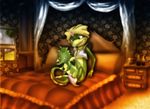  amegared anthro bed duo inside male male/male prince royalty scalie scheherazade sex tabaluga 