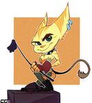  crazedg crossdressing fur lombax male ratchet ratchet_and_clank solo video_games yellow_fur 