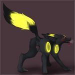  2015 anatomically_correct anatomically_correct_pussy animal_genitalia blush butt canine canine_pussy eeveelution ennismore female feral fur in_heat looking_back mammal nintendo pok&eacute;mon presenting presenting_hindquarters presenting_pussy pussy pussy_juice raised_tail solo tongue tongue_out umbreon video_games 