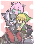  ambiguous_gender annoyed anthro black_nose blush canine claws clothing crossover eyewear fur gloves grey_fur human jigglypuff male mammal nintendo open_mouth pok&eacute;mon star_fox super_smash_bros the_legend_of_zelda toon_link unknown_artist video_games white_fur wolf wolf_o&#039;donnell 