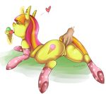  &lt;3 anal anal_fingering anal_penetration anus clothing cutie_mark disembodied_hand ear_piercing equine eyes_closed fingering food friendship_is_magic fur horn horse ice_cream licking mammal my_little_pony nitromethane penetration piercing pony pussy sex socks sweetcream_scoops_(mlp) tongue tongue_out unicorn yellow_fur 