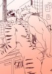  canine dog feline husky kouya_aotsuki male male/male mammal nude penis sex tiger torahiko_ooshima 