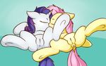  2015 anus duo equine eyes_closed fearingfun female female/female feral fluttershy_(mlp) friendship_is_magic hair hi_res hooves horn horse kissing long_hair lying mammal my_little_pony on_back pink_hair pony pussy rarity_(mlp) spread_legs spreading unicorn 