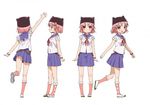  gakkou_gurashi! hat pink_hair school_uniform takeya_yuki 