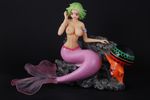  breasts camie figure green_hair mermaid nipples one_piece pappug tagme topless 