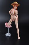  barefoot breasts figure nami nami_(one_piece) nipples nude one_piece orange_hair pussy straw_hat tongue uncensored 