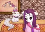  2014 anthro anthrofied cat clothing duo equine feline female friendship_is_magic hair horn mammal mesperal my_little_pony opalescence_(mlp) purple_hair rarity_(mlp) sweetie_belle_(mlp) unicorn 