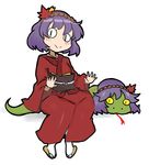  alternate_costume autumn_leaves bad_anatomy blush drawfag hands japanese_clothes kimono legs_together looking_at_viewer no_nose obi outstretched_hand purple_hair red_pupils rope sash shimenawa short_hair simple_background sitting sketch slit_pupils smile snake-eyed_kanako socks solo staring tongue tongue_out touhou ume_(noraneko) white_background wide_sleeves yasaka_kanako yasaka_kanako_(snake) yellow_eyes younger 