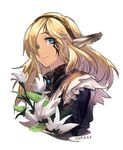  1girl blonde_hair blue_eyes character_request female flower nintendo pointy_ears xenoblade_chronicles_x xenoblade_x 