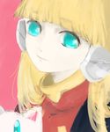  1girl alouette_(rockman_zero) artist_request blonde_hair blue_eyes rockman rockman_zero smile solo 