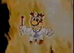  90s animated animated_gif brown_hair dancing dr._mario fire gloves mario mario_(series) medic mustache nintendo pants super_mario_bros. 