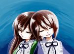  bad_id bad_pixiv_id brown_hair closed_eyes iseki_(kuroshura_no_tabiji) long_hair multiple_girls rozen_maiden short_hair siblings sisters sleeping souseiseki suiseiseki twins 