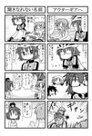  &gt;_&lt; 5girls ^_^ bicycle child closed_eyes comic glasses greyscale ground_vehicle hairband hood hoodie iinchou_(trouble_spirit) kei_(trouble_spirit) kori_(trouble_spirit) minami_(colorful_palette) minigirl monochrome multiple_4koma multiple_girls original sawatari_miko tiko_(trouble_spirit) translated trouble_spirit! |_| 