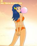  bikini blue_hair hikari_(pokemon) jimryu long_hair pokemon swimsuit 