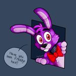  animatronic bonnie_(fnaf) bow_tie five_nights_at_freddy&#039;s lagomorph looking_at_viewer machine male mammal mechanical rabbit robot toy-bonnie video_games 