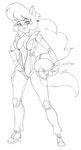 2015 anthro big_breasts breasts callie_briggs cat cleavage clothed clothing feline female flightsuit mammal navel scificat skimpy smile solo swat_kats 