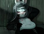  anthro belly blush breasts chubby clothing coat crookedtrees erect_nipples female fur gloves hair half-closed_eyes hood lagomorph lying mammal multi_nipple navel nipples on_back pants partially_clothed pink_nose rabbit shirt shirt_lift small_breasts solo sweat white_fur white_hair wood 