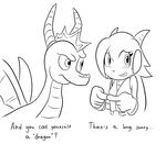  anthro bigger_version_at_the_source dialogue duo female feral freedom_planet goshaag male sash_lilac sketch spyro spyro_the_dragon video_games 