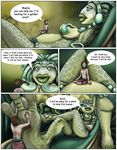  2014 amphibian ant arthropod clothed clothing comic female foot_fetish foot_focus frog human insect lips lying macro male mammal markie sitting size_difference skimpy text 