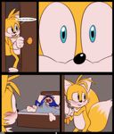  2015 bed comic crazedg english_text erection miles_prower penis sonic_(series) sonic_the_hedgehog text 