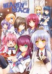  angel_beats! chibinon guitar headset highres hisako_(angel_beats!) instrument irie_(angel_beats!) iwasawa multiple_girls school_uniform sekine serafuku shiina_(angel_beats!) shinda_sekai_sensen_uniform sitting tenshi_(angel_beats!) yui_(angel_beats!) yuri_(angel_beats!) yusa_(angel_beats!) 