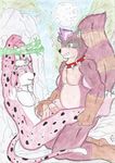  dashthefox feline leopard mammal tanuki traditional_media_(artwork) 
