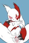  aku_no_novi claws cum female fur looking_at_viewer mammal nintendo pok&eacute;mon presenting pussy pussy_juice solo spread_legs spread_pussy spreading tongue video_games white_fur zangoose 