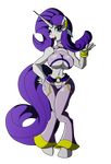  2011 alpha_channel animewave anthro anthrofied blue_eyes bracelet camel_toe clothing equine eyeshadow female friendship_is_magic gem gold hair horn jewelry makeup mammal my_little_pony one_eye_closed piercing purple_hair rarity_(mlp) solo unicorn wink 