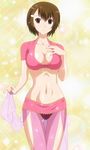  1girl breasts character_request female joshikousei_no_koshitsuki navel screencap solo stitched 