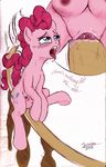  2015 animal_genitalia blush clitoris colored cutaway cutie_mark earth_pony english_text equine female feral friendship_is_magic hair hooves horse jaxonian mammal my_little_pony nipples open_mouth pink_hair pinkie_pie_(mlp) pony pussy pussy_juice saliva solo spread_pussy spreading tears teats text tongue tongue_out young 