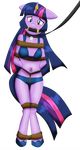  2015 alpha_channel anthro anthrofied bdsm bit_gag blush bondage bound bra bridle clothing collar equine female friendship_is_magic gag hair horn leash mammal my_little_pony navel panties plain_background ponyguy67 purple_eyes purple_hair rope rope_bondage ryuseihikari solo tag transparent_background twilight_sparkle_(mlp) underwear unicorn 