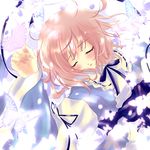  ayase_non bad_id bad_pixiv_id blush bug butterfly closed_eyes insect japanese_clothes kimono pink_hair saigyouji_yuyuko short_hair solo touhou 