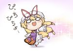  blonde_hair blush bow chibi hair_bow long_hair nekoguruma o_o ribbon solo sparkle touhou yakumo_yukari 