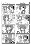  4koma comic greyscale kori_(trouble_spirit) minami_(colorful_palette) minigirl monochrome mother_and_daughter multiple_4koma multiple_girls original ribbon sawatari_haruka sawatari_riko translated trouble_spirit! 