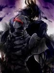  armor back-to-back bad_id bad_pixiv_id berserker_(fate/zero) fate/zero fate_(series) full_armor helmet highres kumio-appon lancelot_(fate/zero) long_hair multiple_boys purple_hair 