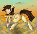  anus brown_eyes cloud cutie_mark equine flying friendship_is_magic horse jewelry mammal my_little_pony nitromethane one_eye_closed pegasus pony pussy smile wild_fire_(mlp) wings wink 