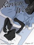  bed black_fur canine comic cover english_text fur kurapika male mammal sleeping text wolf yula 