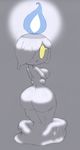  anthro big_breasts big_butt bit-small breasts butt candle crossed_arms dripping ghost holding_breasts litwick nintendo nude pok&eacute;mon pok&eacute;morph solo spirit supporting_breasts video_games wax wide_hips 