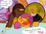  bath blush boulder boulder_(mr.smile) brown_fur equine fan_character female fluttershy_(mlp) friendship_is_magic fur hair horse male male/female mammal mr.smile my_little_pony penis pony rock vaginal wet 