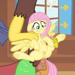  20pixels abdominal_bulge anal anal_penetration balls brown_fur clenched_teeth clitoris discord_(mlp) draconequus duo equine faceless_male female fluttershy_(mlp) friendship_is_magic fur hair horse looking_down male male/female mammal my_little_pony pegasus penetration penis pink_hair pony pussy scalie sex size_difference spread_legs spreading teeth wings yellow_fur 