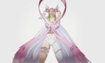  1girl angel angewomon animated animated_gif bare_shoulders blonde_hair blush bodysuit breasts card_game digimon digimon_crusader female helmet hetero long_hair navel navel_cutout wing winged_helmet wings 